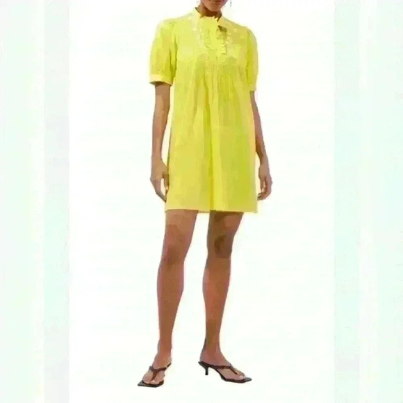 French Connection Dresses & Skirts - NWT French Connection Alowie
Embroidered Organic Cotton Shift Dress Size S